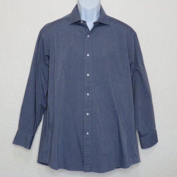 Tommy Hilfiger*Men's Long Sleeve Button Down Curved Hem Pocket Dress Shirt~Large - Picture 1 of 12
